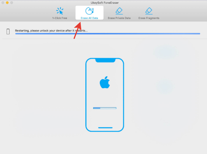 Стереть все данные
